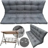 EDANTI Coussin de jardin pour balancelle ou banc, épais et résistant, 100 x 60 x 50 cm, imperméable