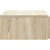 vidaXL Table d'appoint murale en chêne Sonoma 59 x 34,5 x 17 cm