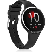 Douself DM75 Horloge à écran tactile de 1,04 pouce, BT5.2 | IP68 étanche | Connectivité APP (FitCloudPro) | Suivi de la santé + mode sport, noir