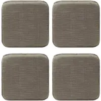 Unyqoos Coussin de siège en mousse à mémoire de forme , lot de 4, dimensions 40,5 x 40,5 x 3,5 cm, imperméable et antidérapant, mousse haute densité et viscoélastique, pour intérieur