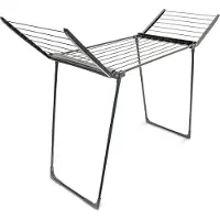 Relaxdays Séchoir sur pied 104x169x54,5cm Séchoir à linge pliable Longueur de séchage 13 m