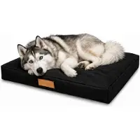 Dogeste Matelas pour chien 110x90 cm taille XXL – noir