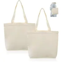 Unyqoos Sac fourre-tout en coton – réutilisable et lavable en machine, dimensions 40 x 35 x 10 cm, non imprimé, idéal pour une personnalisation