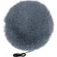 Gistuch Haustiere Winter Plüsch Elektrometerheizungsmatte für kleine Hundekatze USB -Ladungs -Schnittstelle Grau Grau