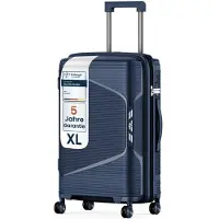 4FLY Valise rigide XL 75 cm (96 L) - avec serrure TSA, roulettes doubles, poignée télescopique en aluminium et double fermeture à glissière