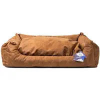 Holland Animal Care Lets Sleep Sweet Dreams Lit pour chien avec coussin cognac, taille : XL
