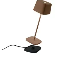 Zafferano Ofelia Mini lampe de table - Lampe d'extérieur à LED rechargeable - 30 cm - Marron