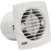 CATA Sapho B-Plus - Ventilateur de salle de bains avec minuterie B-15 PLUS T, 25 W, conduit 150 mm, blanc 00983100