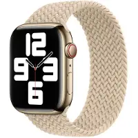 Apple Bracelet Solo tressé pour Watch | 38/40/41/42 mm - Taille 4 - Beige