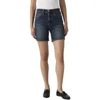 Levi's 501 Mid Thigh Lw Denim Shorts Bleu 26 Femme