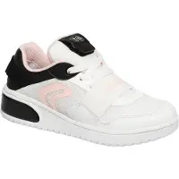Geox Baskets basses enfant J XLED G. A - MESH+ECOP BOTT garcons - Blanc - 33