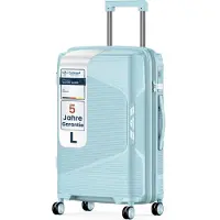 4FLY Valise rigide , 65 cm de long (61 L) - avec serrure TSA, roulettes doubles, poignée télescopique en aluminium et double fermeture à glissière