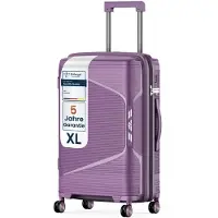 4FLY Valise rigide XL 75 cm (96 L) - avec serrure TSA, roulettes doubles, poignée télescopique en aluminium et double fermeture à glissière