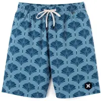 Hurley Volley Icon Printing Press Arbore Swimming Shorts Bleu S Homme