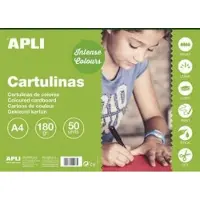 APLI Papier de couleur A4 170 g - vert foncé 50 pcs