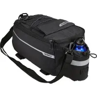Relaxdays Sacoche de porte-bagages isolée Porte-bouteille étanche Support pour vélo