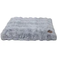 OEM Matelas pour chien de taille moyenne, lavable : coussin pour chien, matelas moelleux pour petits chiens, imperméable, housse amovible, antidérapant, lit confortable pour chien, gris, 76 x 51 x 10 cm