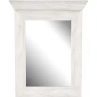 Freiraum Garderobenspiegel >Kashmir< in Pinie Weiss - 72,1x92,8x7,3cm (BxHxT)