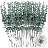 OEM Décoration en eucalyptus artificiel, 50 pièces, 38 cm, vert
