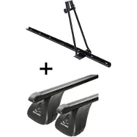 VDP Porte-vélos ORION + barres de toit acier compatibles avec Fiat Idea 5 portes 2004-2012