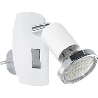 Eglo Tache blanche à brancher Mini 4 avec commutateur