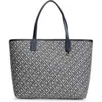 Tommy Hilfiger Cabas beige / bleu marine / bleu clair