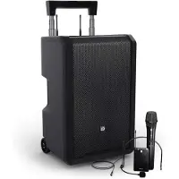 LD Systems ANNY 10 HBH 2 B5 pack enceinte sono portable avec 2 micros (584 - 608 MHz)