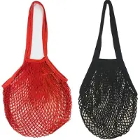 Unyqoos Ensemble de 2 sacs réutilisables – en coton et lin, dimensions 35 x 40 x 55 cm, capacité jusqu'à 10 kg, sacs lavables pour une utilisation quotidienne et pour les marchés