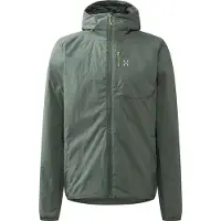 Haglöfs - Veste de randonnée légère et polyvalente - L.I.M Mimic Barrier Hood M Chlorophyll Green pour Homme en Softshell - Taille L - Vert