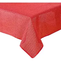 Famanu Nappe pour table de jardin - Antidérapante et résistante aux intempéries - 160 cm - Rouge - Mousse souple