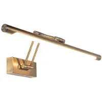 Alpinaluz Lampe LED pour tableau de 60 cm, 12 W, en aluminium bronze vieilli – lumière chaude 2800 K, réglable dans 3 positions, design moderne, indice de protection IP20