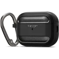 Spigen Armure robuste (Couvercle de l'étui de chargement), Étui pour écouteurs + casque, Noir