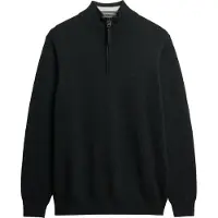 Superdry pour homme. M6110690A Essentials Half Zip Sweater noir (XXL), Casuel, Coton