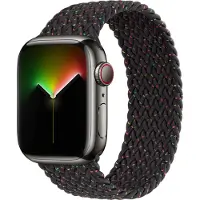 Apple Bracelet Solo tressé pour Watch | 38/40/41/42 mm - Taille 8 - Black Unity