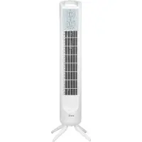 Ardes AR5T802 Ventilateur de sol oscillant à tourelle blanche avec minuterie