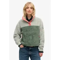 Superdry pour femme. W2012349A Polaire super douce Mash Up vert (L), Casuel, Polyester