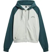 Superdry pour femme. W2012287A Sweatshirt Essential Logo vert (L), Casuel, Coton