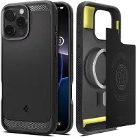 Spigen Coque Rugged Armor MagSafe Apple iPhone 16 Pro Max - Matte Black