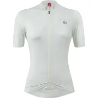 Löffler Loeffler maillot cycliste à manches courtes W Bike Jersey FZ Skys Escape Creme - Blanc