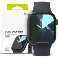 Ringke Film de protection Dual Easy 3-pack pour Apple Watch 10 46 mm, Film de protection pour smartwatch, Transparent