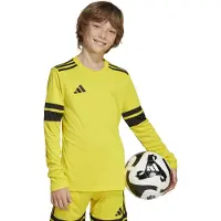 Adidas Squadra 25 Long Sleeve T-shirt Jaune 15-16 Years Enfants
