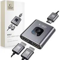 Tech-Protect Hb07 Adaptateur Hub 2In1 Hdmi 4K 60Hz Gris Espace