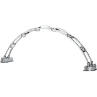 Paulmann Lampe de table et applique murale Living Scala, 6 x 1 W LED, chrome, 230 V/12 V, métal