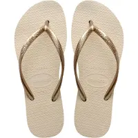Havaianas Slim Femme - Tongues et Sandales, Beige - Taille 41/42 - Plastique