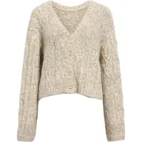 Object Cardigan 'OBJINUK' blanc chiné