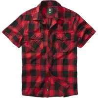 Brandit Chemise rouge néon / rouge foncé / noir
