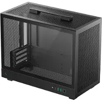 DeepCool CH160 PLUS, Small Form Factor (SFF), PC, Noir, Micro ATX, Mini-ITX, ABS (acrylonitrile-butadiène-styrène), Verre trempé, SPCC, 16,4 cm
