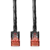 AlarmsysteemExpert.nl Câble réseau CAT6 | RJ45 Male | RJ45 Male | U/UTP | 20.0 m | Dehors | Rond | PE | Noir | Label