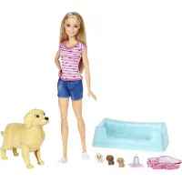 Mattel Barbie maman chien Poupée Barbie et chiots