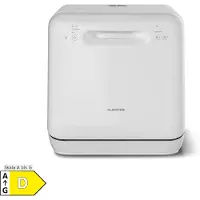 Klarstein Aquatica Mini Lave Vaisselle – Compact, Sans Arrivée d’Eau, 3 Programmes, 5L, 2 Couverts, Lave Vaisselle de Table Portable, Éco, Silencieux 58dB, Idéal Petit Espace